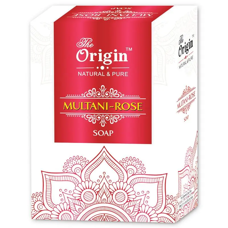 Buy The Origin Multani Mitti and Rose Handmade Kerala Soap 75g – Ayurvedic Cleansing & Skin Brightening Bath Bar for Face & Body – Paraben Free, For All Skin Types – 100 Percent Natural & Chemical Free